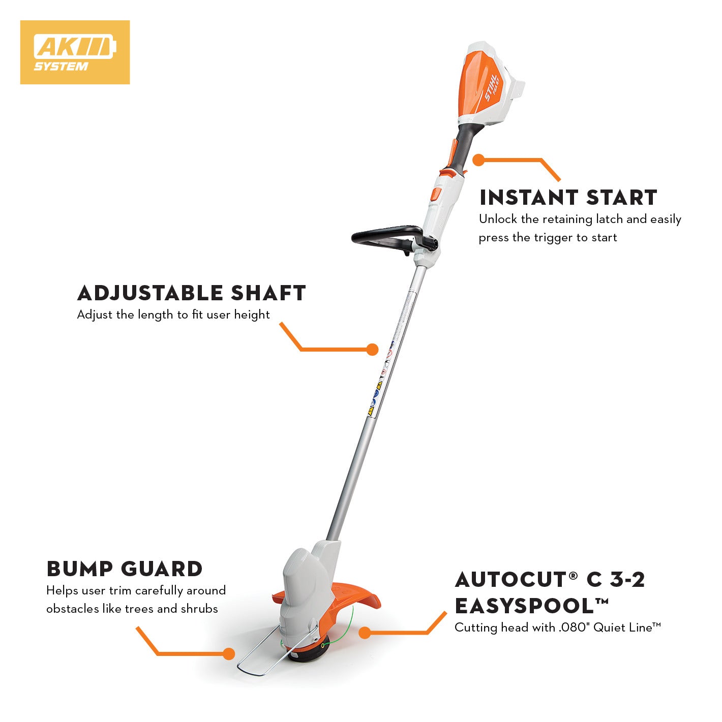 Stihl FSA 57 Battery Powered Trimmer