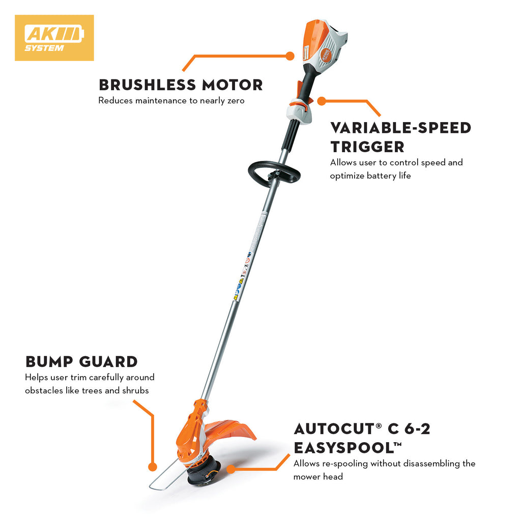 Stihl FSA 60 R Battery Powered Grass Trimmer | Set includes AK 20 Battery & AL 101 Charger
