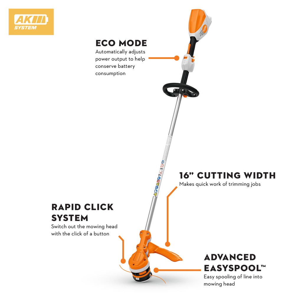 Stihl FSA 70 R Battery Powered Grass Trimmer | Set includes AK 20 Battery & AL 101 Charger