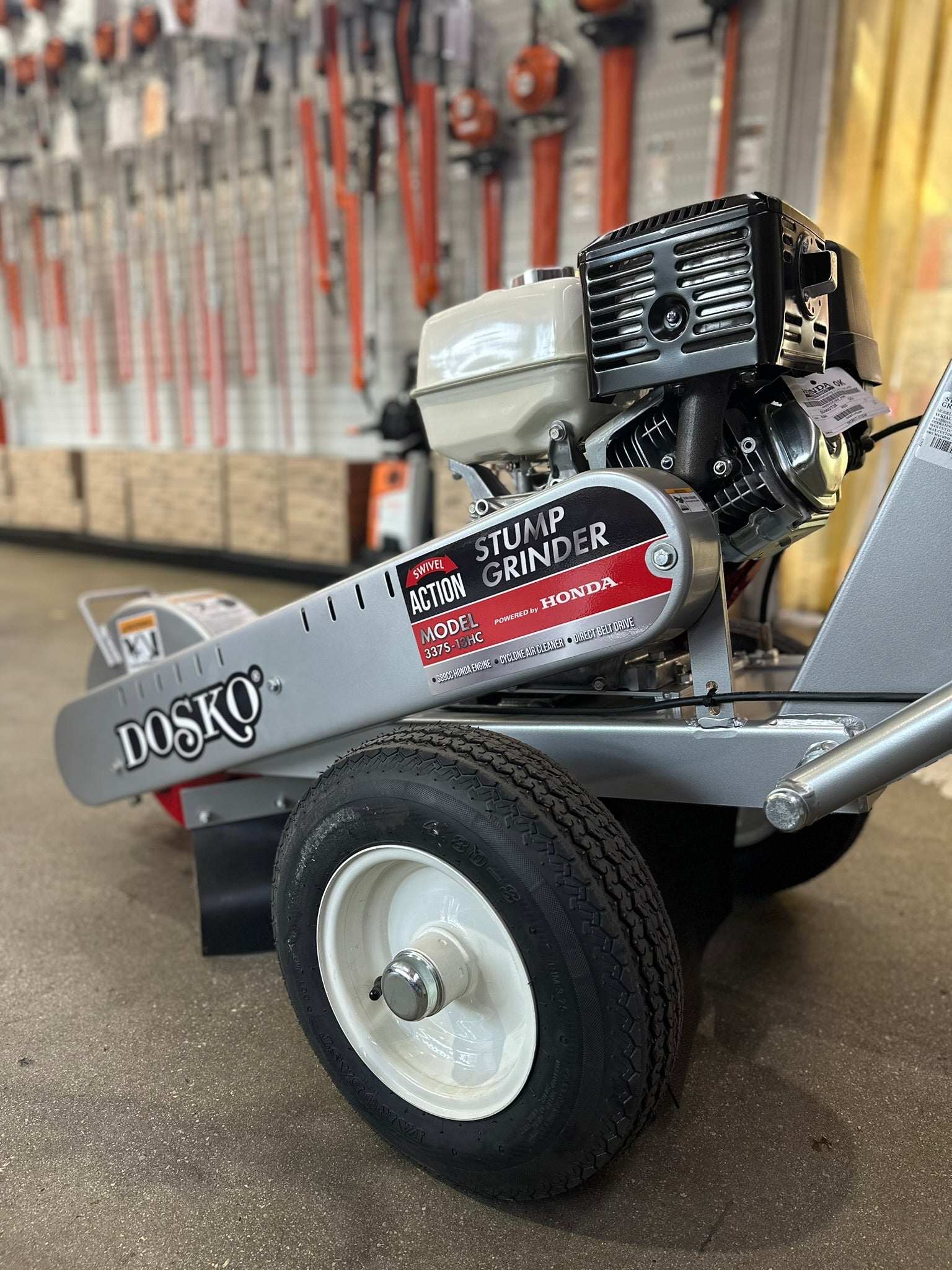 Dosko 337 Swivel Action Stump Grinder | 390cc 13hp Honda GX 390
