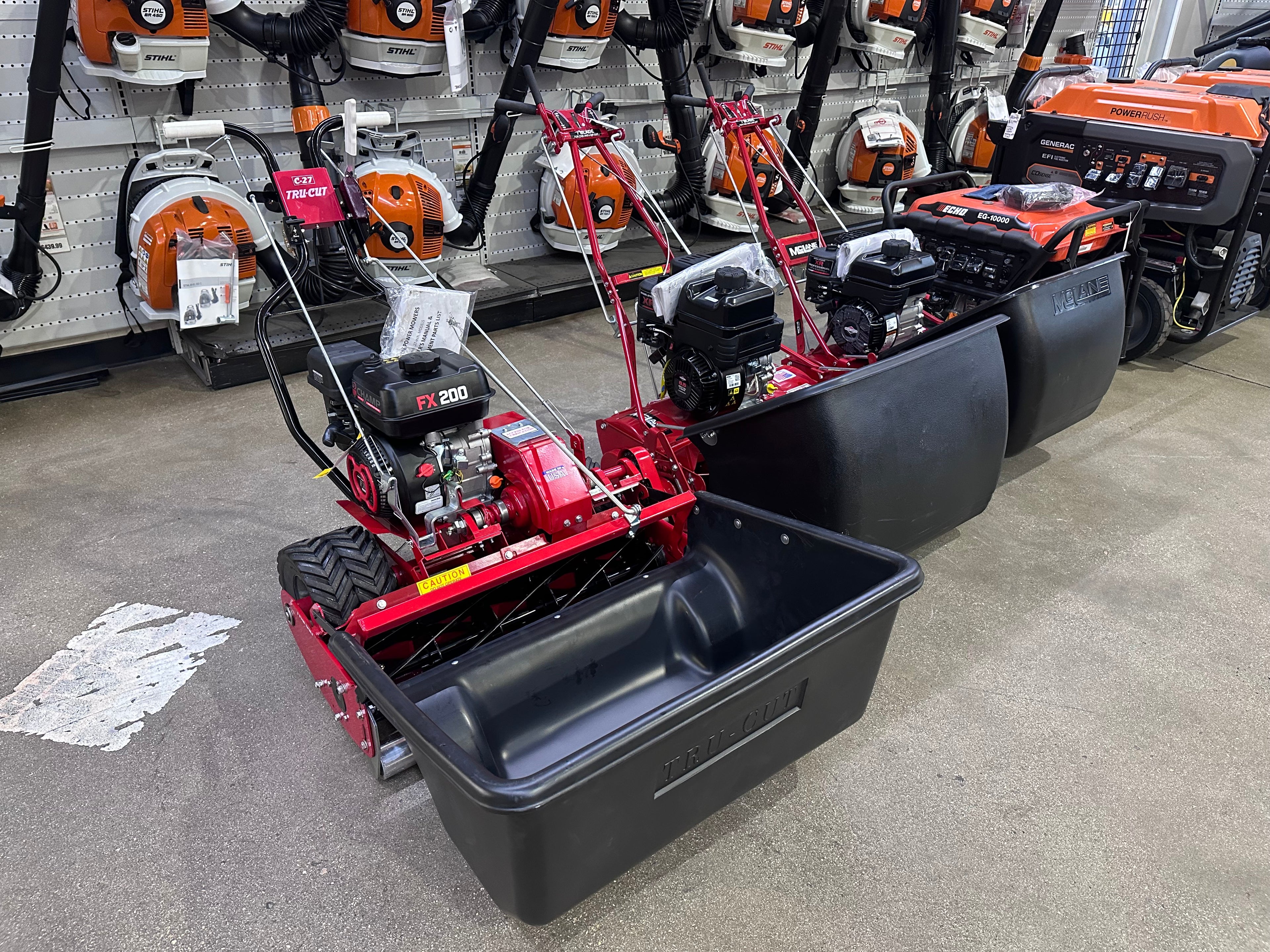 Tru-Cut C27 Front-Throw Reel Mower 27in FX200 Swivel Double Casters and Front Roller