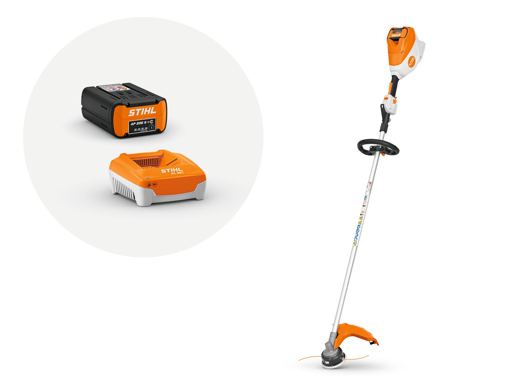 Stihl FSA 120 R Battery Powered Trimmer Set | Includes AP 200 S Battery & AL 301 Charger