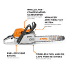 Stihl MS 291 Gas Chainsaw | .325" Pitch .050" Gauge | Up to 20 in. Bar
