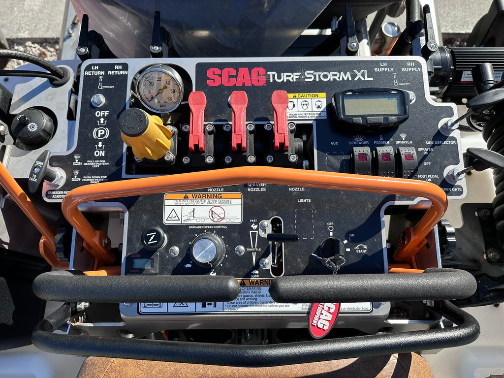 Scag Turf Storm XL | 60 Gallon Spreader | 23hp Briggs Vanguard