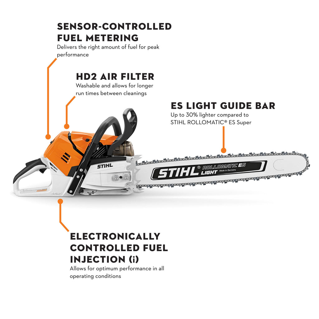 Stihl MS 500i Gas Chainsaw | Up to 36 in. | 3/8" Pitch .050" Gauge