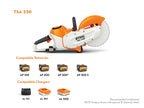 Stihl TSA 230 Battery Powered Concrete Cutter | Unit Only | Use with AP 300 S